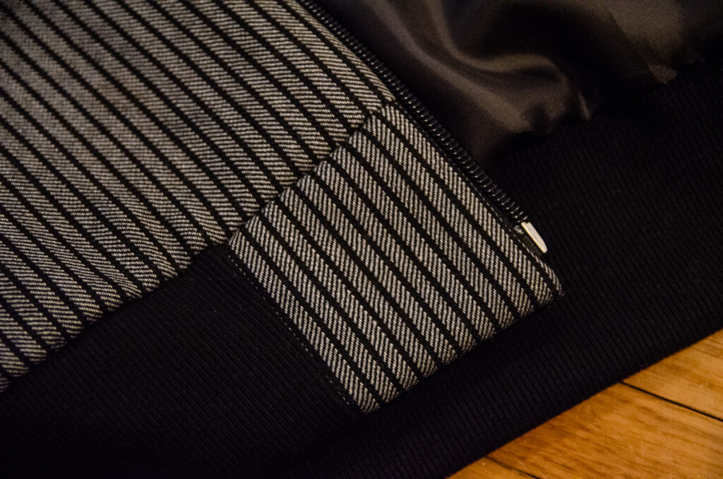 Bomber jacket detail